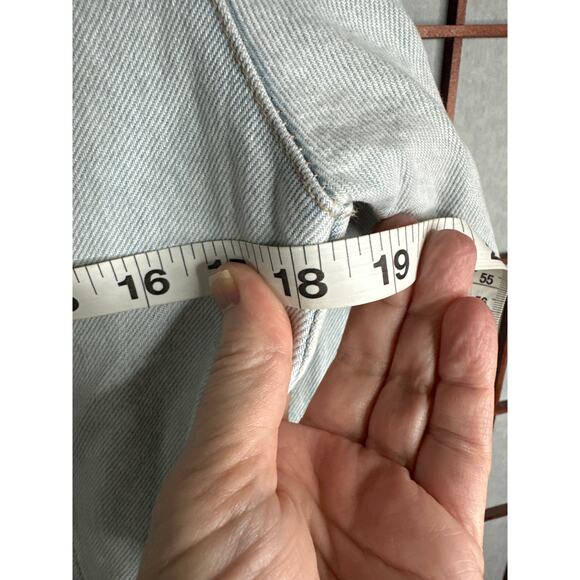 Zara Denim Dress light wash button front mini size med - Picture 10 of 10